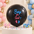 36-Inch Boy or Girl Gender Reveal Balloon Kit with Pink & Blue Confetti