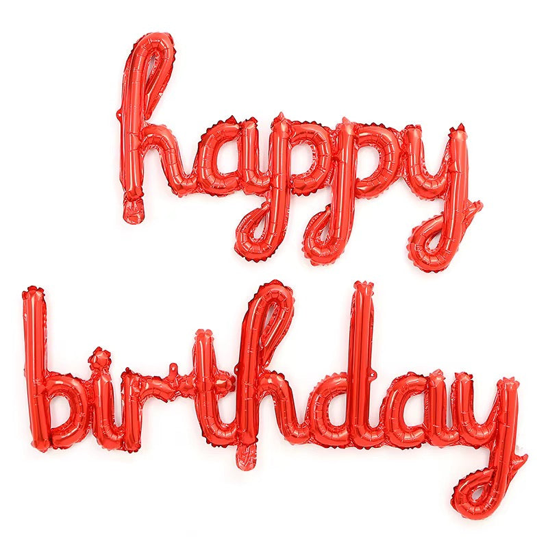 "Happy Birthday" Foil Balloons for Birthday Decoration