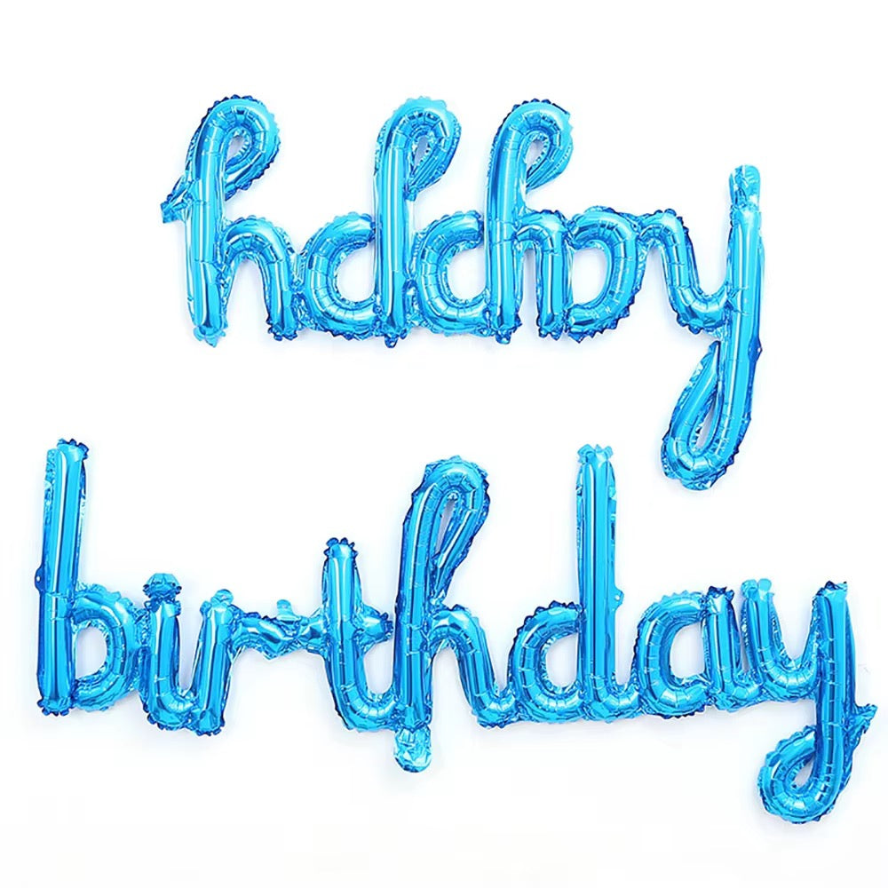 "Happy Birthday" Foil Balloons for Birthday Decoration