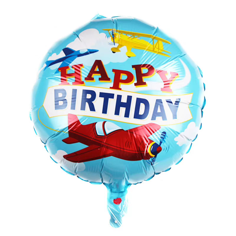 Globo Metálico Happy Birthday de 18 Pulgadas – Diseños Variados
