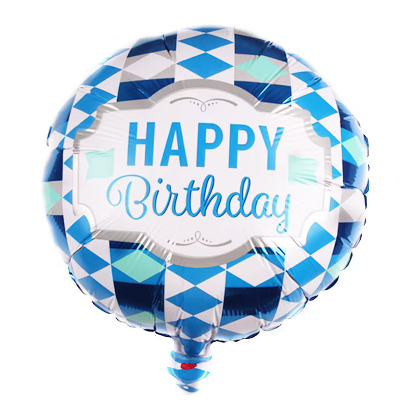18-Inch Happy Birthday Foil Balloon – Assorted Designs