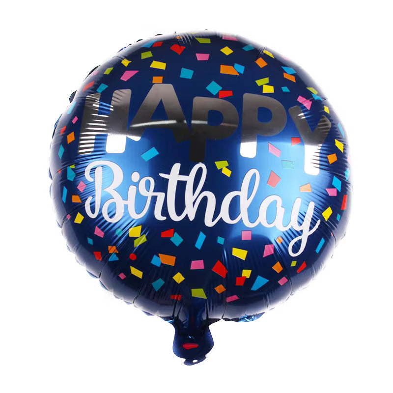 18-Inch Happy Birthday Foil Balloon – Assorted Designs