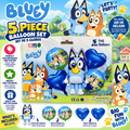 Bluey 5-Piece Foil Balloon Set – Birthday Party Decorations