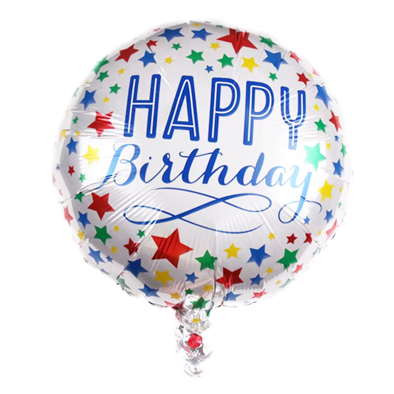 18-Inch Happy Birthday Foil Balloon – Assorted Designs