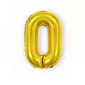 32 Inch Gold Foil Number Balloon – Numbers 0-9