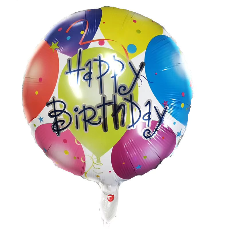 18-Inch Happy Birthday Foil Balloon – Assorted Designs