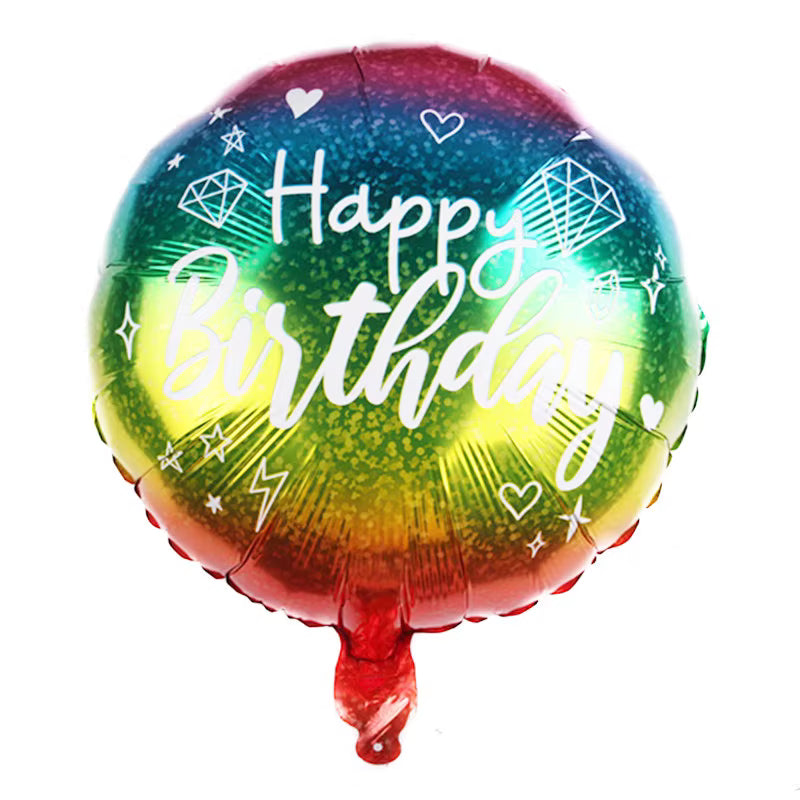 18-Inch Happy Birthday Foil Balloon – Assorted Designs