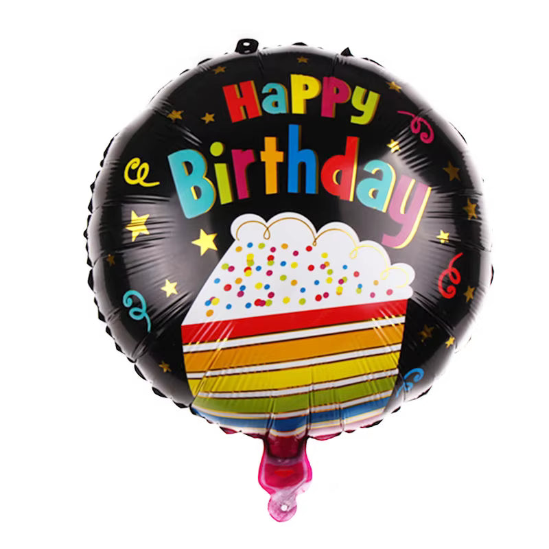 18-Inch Happy Birthday Foil Balloon – Assorted Designs