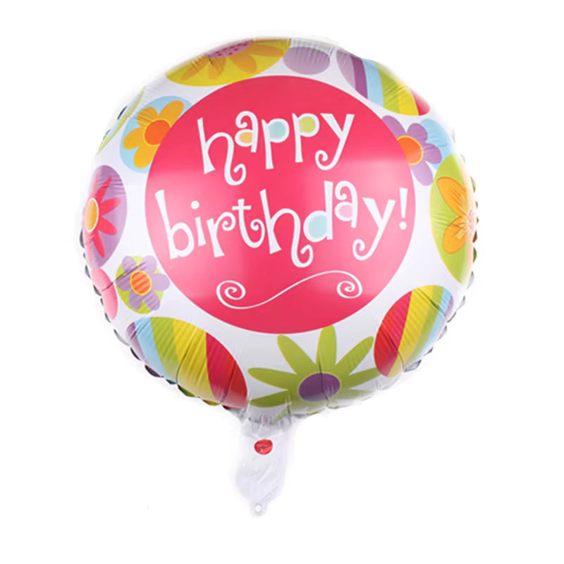 18-Inch Happy Birthday Foil Balloon – Assorted Designs