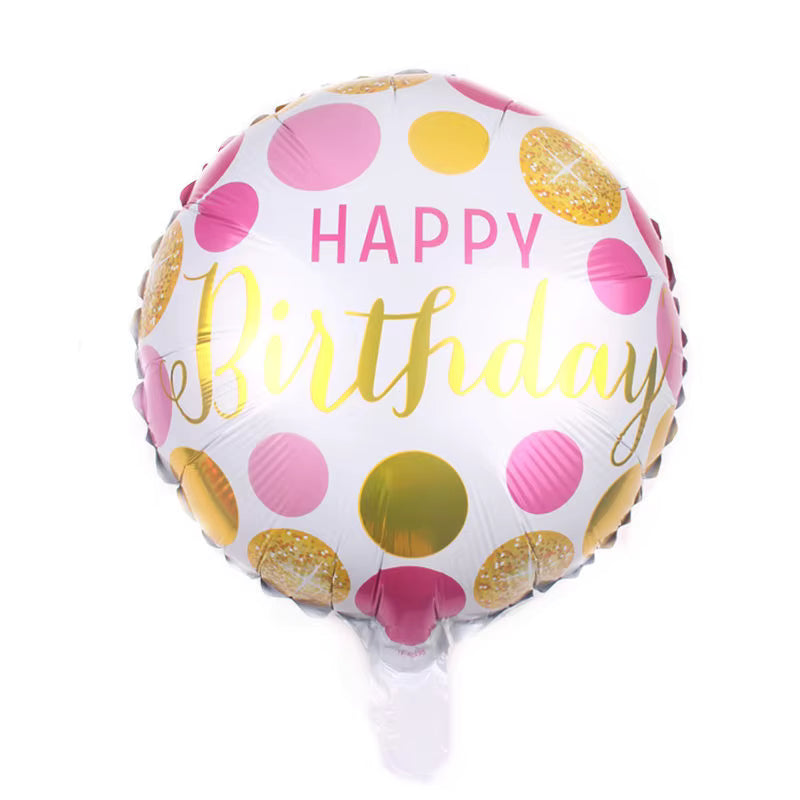 18-Inch Happy Birthday Foil Balloon – Assorted Designs